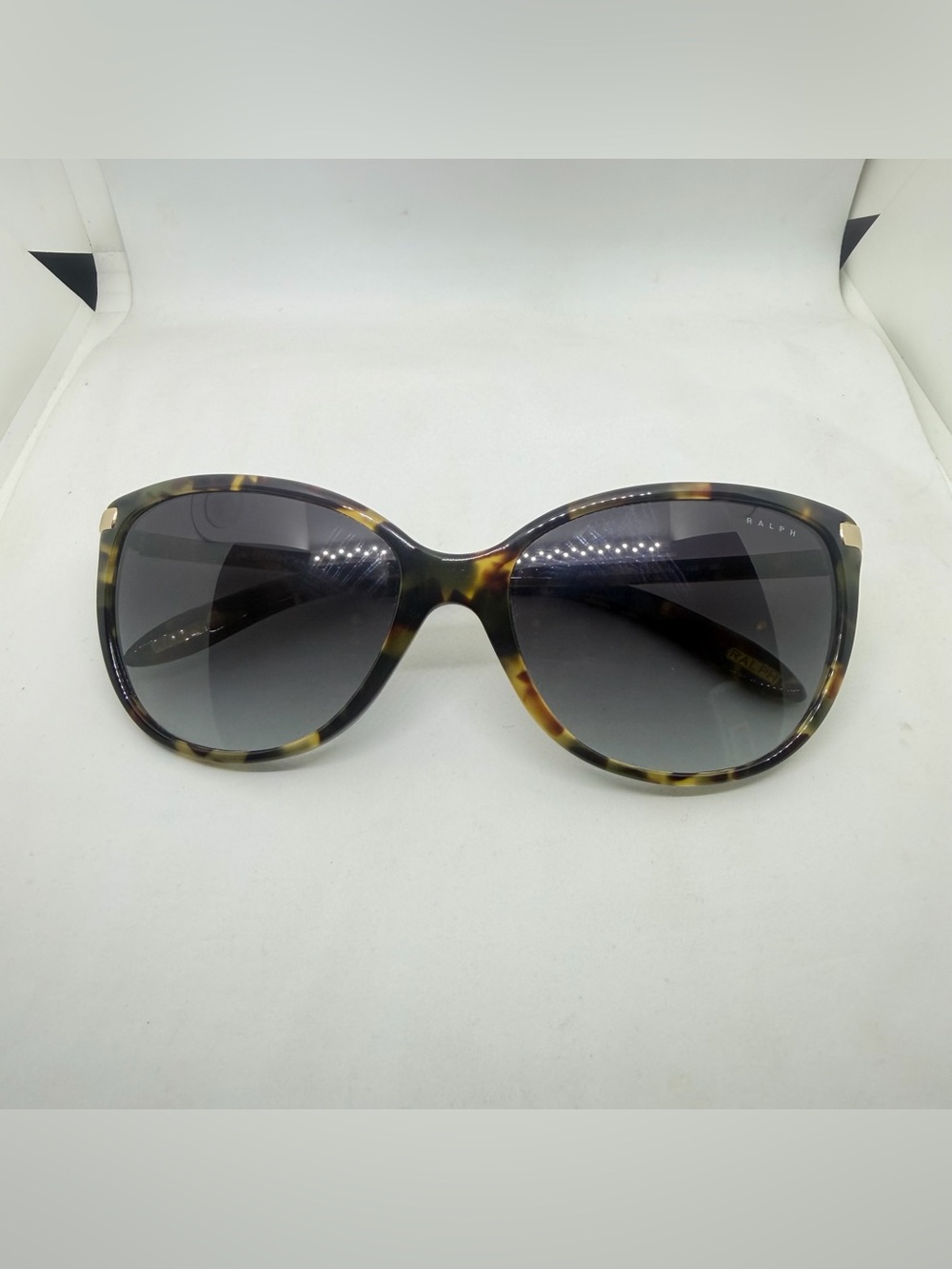 Ralph Lauren Tortoiseshell Frame Sunglasses with Gray Gradient Lenses